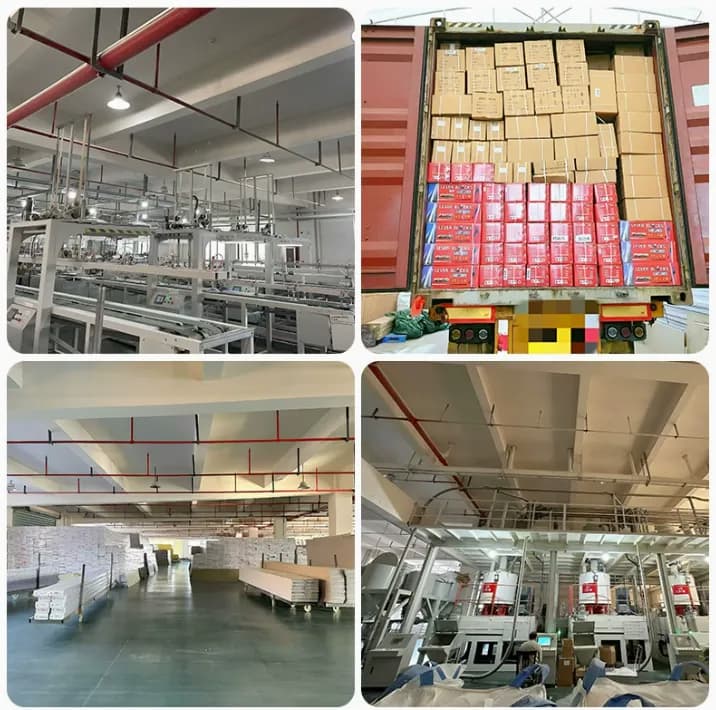 Production and factory process view Production and factory process view
