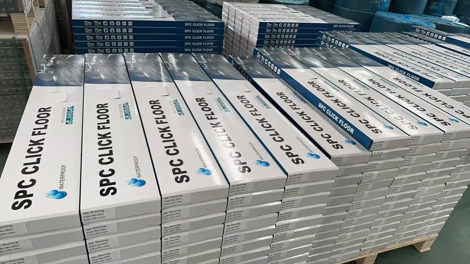 Real SPC flooring packaging material and product detail Real SPC flooring packaging material and product detail
