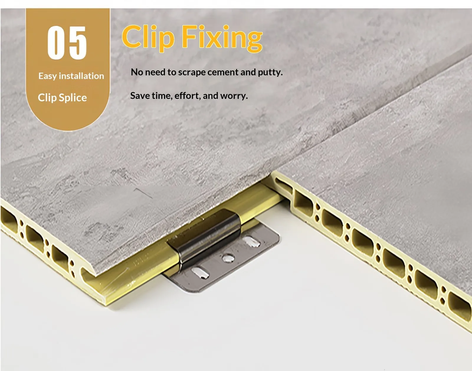 Real wall panel product material and profile detail Real wall panel product material and profile detail